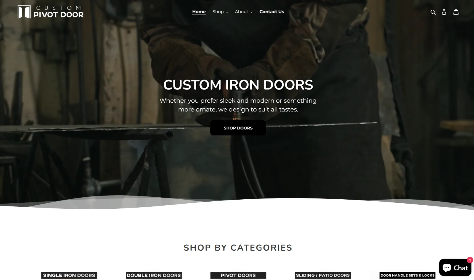 Custom Pivot Door project