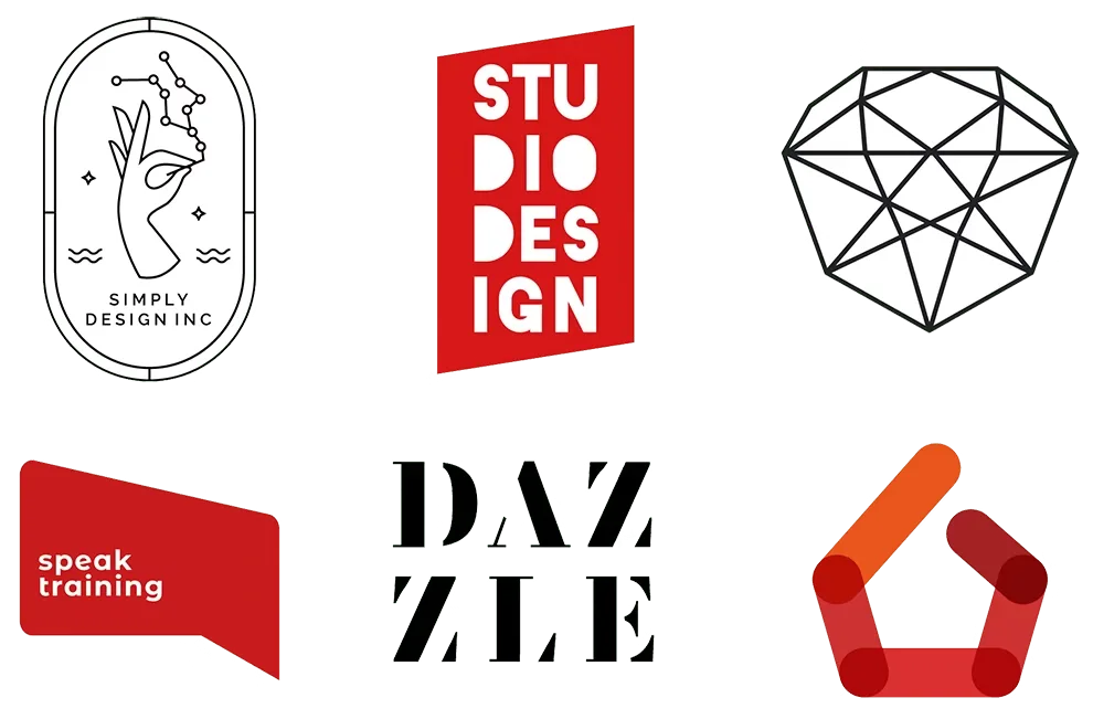 Logo design and branding system preview