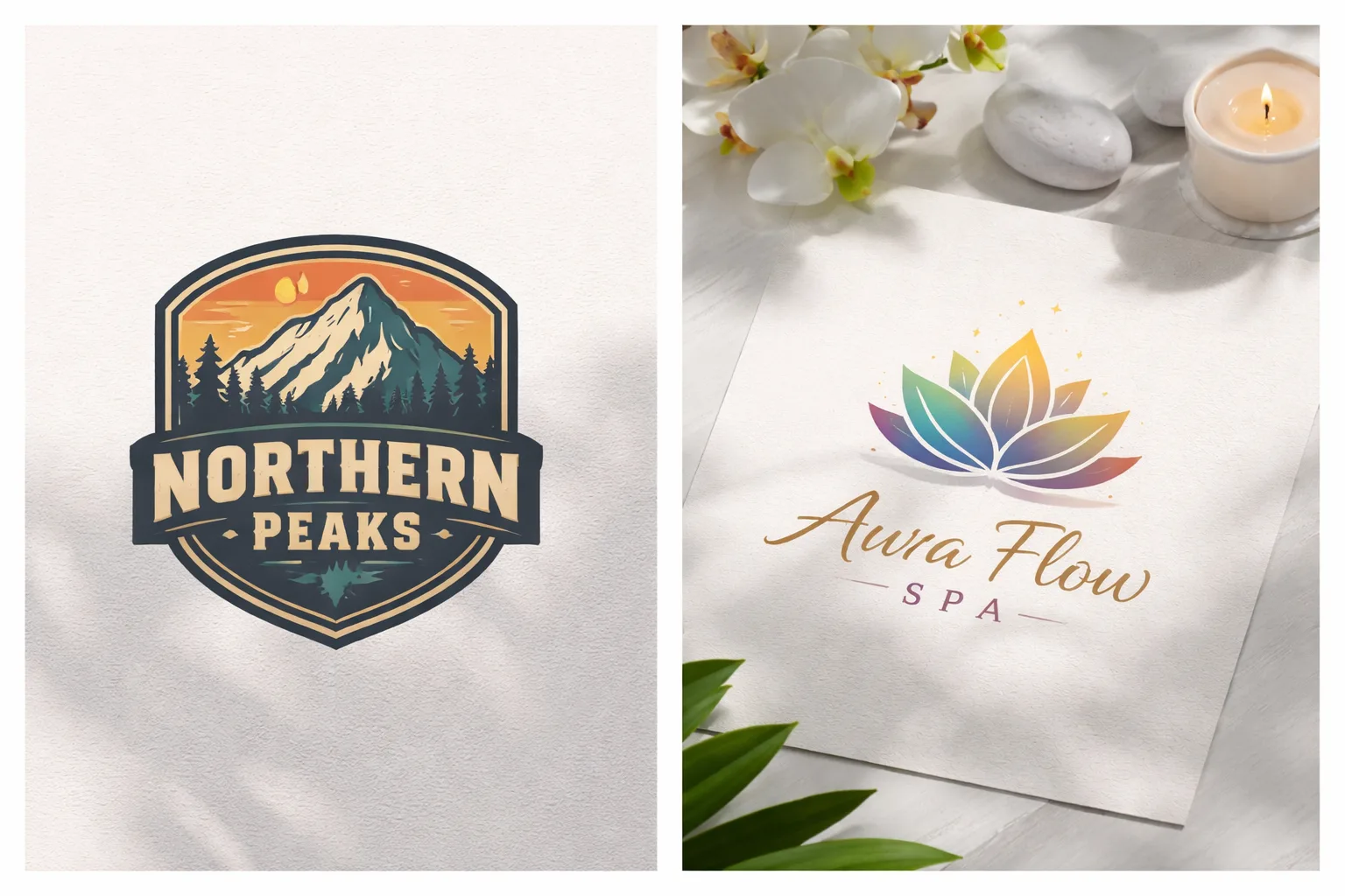 Logo design variations